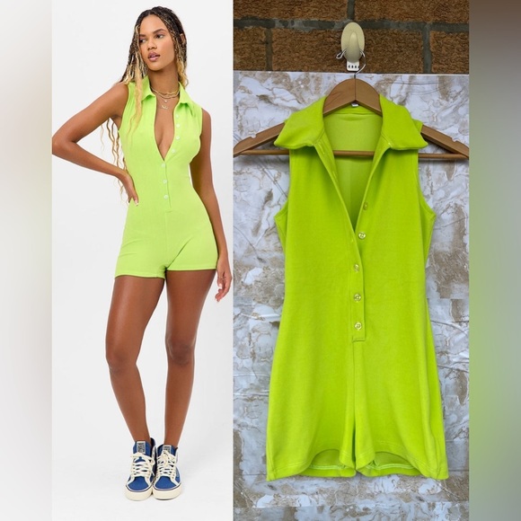 Frankies Bikinis Jane Terry playsuit romper XS - Picture 1 of 10